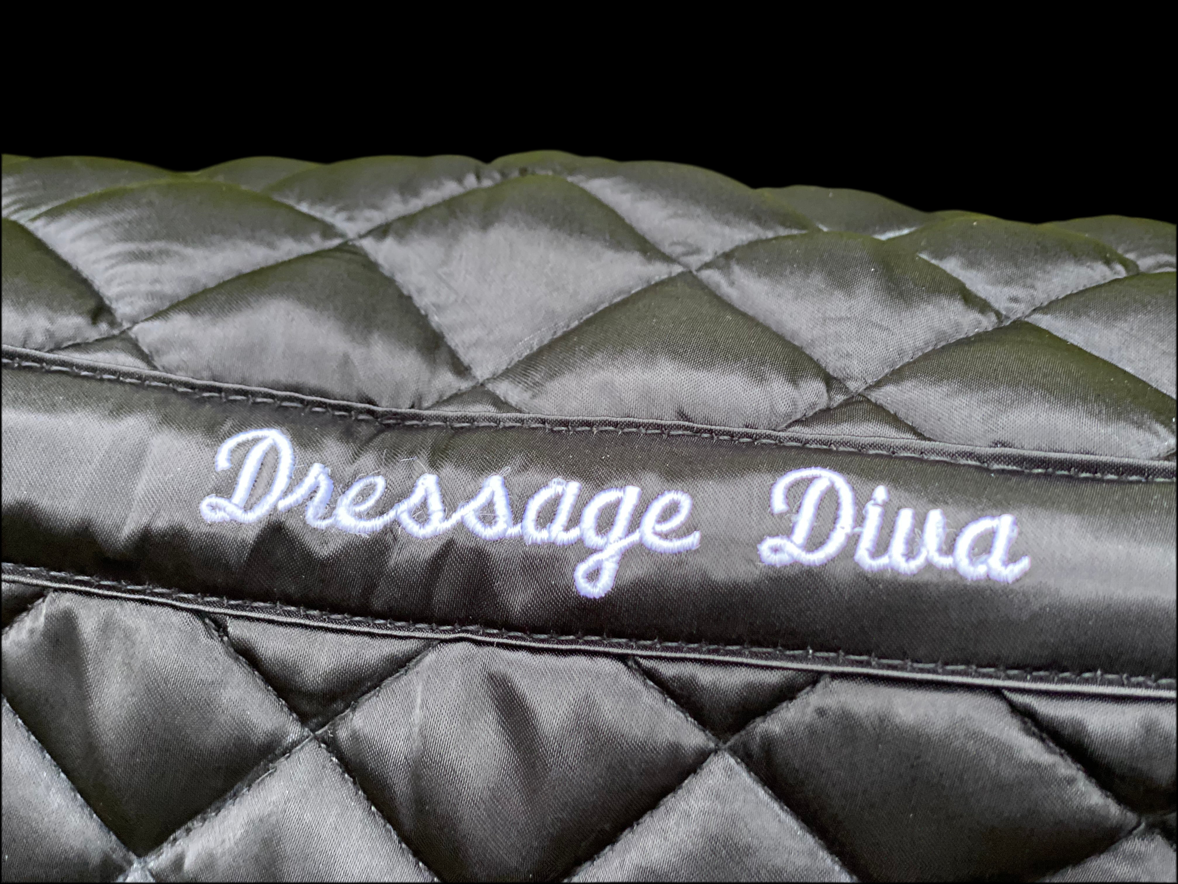 Saddle Pad Black satin